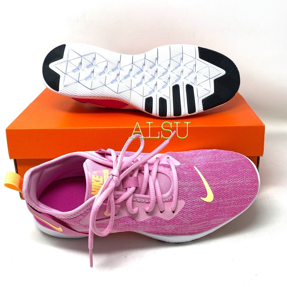 🌸Sale🌸 Nike Flex Trainer 9 Pink Rise Canvas Women Sneaker Size 7.5 AQ7491 600 - Picture 3 of 10